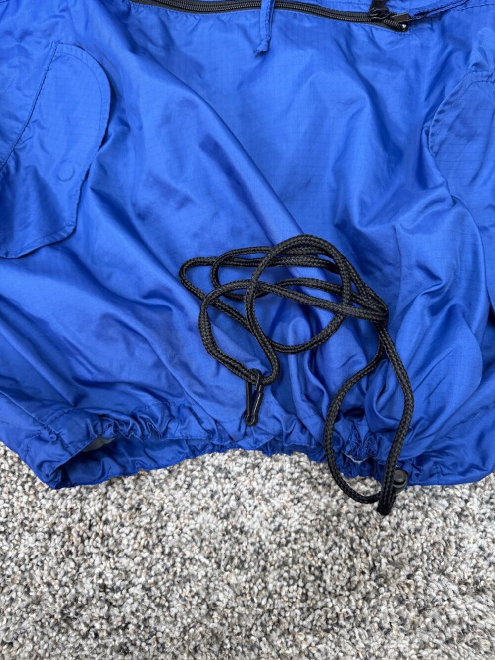 Vintage GAP Factory Store Anorak Men’s M Blue Hooded Made in Russia Ripstop - Picture 9 of 13